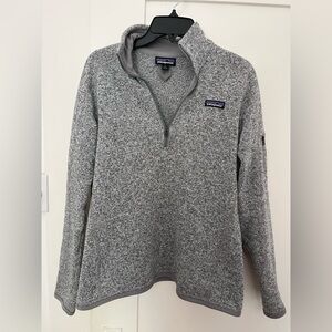Women’s Patagonia Heather Gray M Better Sweater 1/4 Zip